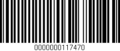 Código de barras (EAN, GTIN, SKU, ISBN): '0000000117470'