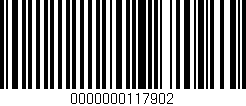 Código de barras (EAN, GTIN, SKU, ISBN): '0000000117902'