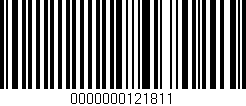 Código de barras (EAN, GTIN, SKU, ISBN): '0000000121811'