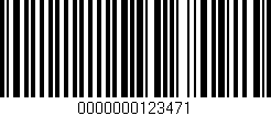 Código de barras (EAN, GTIN, SKU, ISBN): '0000000123471'