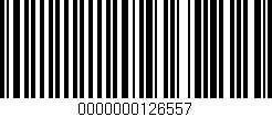 Código de barras (EAN, GTIN, SKU, ISBN): '0000000126557'