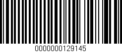 Código de barras (EAN, GTIN, SKU, ISBN): '0000000129145'