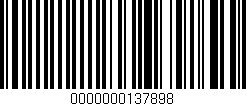 Código de barras (EAN, GTIN, SKU, ISBN): '0000000137898'
