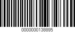 Código de barras (EAN, GTIN, SKU, ISBN): '0000000138895'