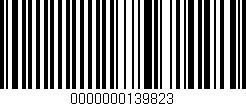 Código de barras (EAN, GTIN, SKU, ISBN): '0000000139823'