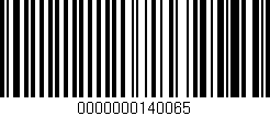 Código de barras (EAN, GTIN, SKU, ISBN): '0000000140065'