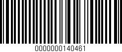 Código de barras (EAN, GTIN, SKU, ISBN): '0000000140461'