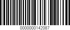 Código de barras (EAN, GTIN, SKU, ISBN): '0000000142087'