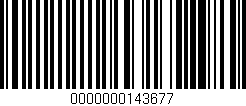 Código de barras (EAN, GTIN, SKU, ISBN): '0000000143677'
