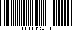Código de barras (EAN, GTIN, SKU, ISBN): '0000000144230'