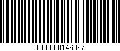Código de barras (EAN, GTIN, SKU, ISBN): '0000000146067'