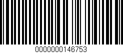 Código de barras (EAN, GTIN, SKU, ISBN): '0000000146753'