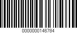 Código de barras (EAN, GTIN, SKU, ISBN): '0000000146784'