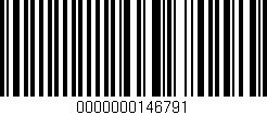 Código de barras (EAN, GTIN, SKU, ISBN): '0000000146791'