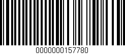 Código de barras (EAN, GTIN, SKU, ISBN): '0000000157780'