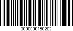 Código de barras (EAN, GTIN, SKU, ISBN): '0000000158282'