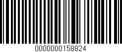 Código de barras (EAN, GTIN, SKU, ISBN): '0000000158824'