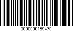 Código de barras (EAN, GTIN, SKU, ISBN): '0000000159470'