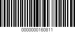 Código de barras (EAN, GTIN, SKU, ISBN): '0000000160811'
