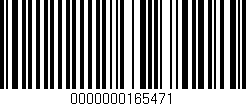 Código de barras (EAN, GTIN, SKU, ISBN): '0000000165471'