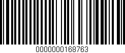 Código de barras (EAN, GTIN, SKU, ISBN): '0000000168763'