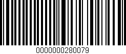 Código de barras (EAN, GTIN, SKU, ISBN): '0000000280079'