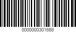 Código de barras (EAN, GTIN, SKU, ISBN): '0000000301688'