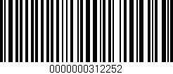 Código de barras (EAN, GTIN, SKU, ISBN): '0000000312252'