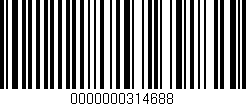 Código de barras (EAN, GTIN, SKU, ISBN): '0000000314688'