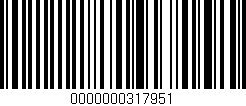Código de barras (EAN, GTIN, SKU, ISBN): '0000000317951'