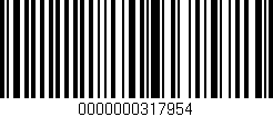 Código de barras (EAN, GTIN, SKU, ISBN): '0000000317954'