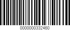 Código de barras (EAN, GTIN, SKU, ISBN): '0000000332460'