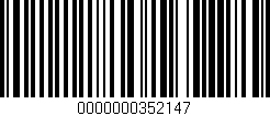 Código de barras (EAN, GTIN, SKU, ISBN): '0000000352147'