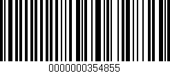 Código de barras (EAN, GTIN, SKU, ISBN): '0000000354855'