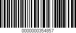 Código de barras (EAN, GTIN, SKU, ISBN): '0000000354857'