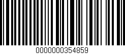 Código de barras (EAN, GTIN, SKU, ISBN): '0000000354859'