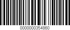 Código de barras (EAN, GTIN, SKU, ISBN): '0000000354860'