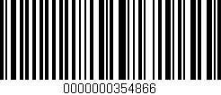 Código de barras (EAN, GTIN, SKU, ISBN): '0000000354866'
