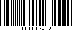 Código de barras (EAN, GTIN, SKU, ISBN): '0000000354872'