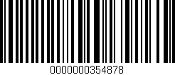 Código de barras (EAN, GTIN, SKU, ISBN): '0000000354878'