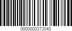 Código de barras (EAN, GTIN, SKU, ISBN): '0000000372040'