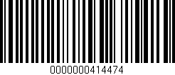 Código de barras (EAN, GTIN, SKU, ISBN): '0000000414474'