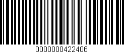 Código de barras (EAN, GTIN, SKU, ISBN): '0000000422406'