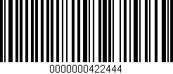Código de barras (EAN, GTIN, SKU, ISBN): '0000000422444'