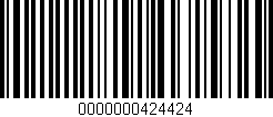Código de barras (EAN, GTIN, SKU, ISBN): '0000000424424'