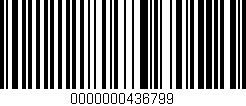 Código de barras (EAN, GTIN, SKU, ISBN): '0000000436799'