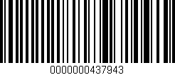 Código de barras (EAN, GTIN, SKU, ISBN): '0000000437943'