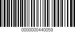 Código de barras (EAN, GTIN, SKU, ISBN): '0000000440059'