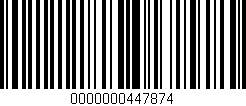 Código de barras (EAN, GTIN, SKU, ISBN): '0000000447874'