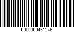 Código de barras (EAN, GTIN, SKU, ISBN): '0000000451246'